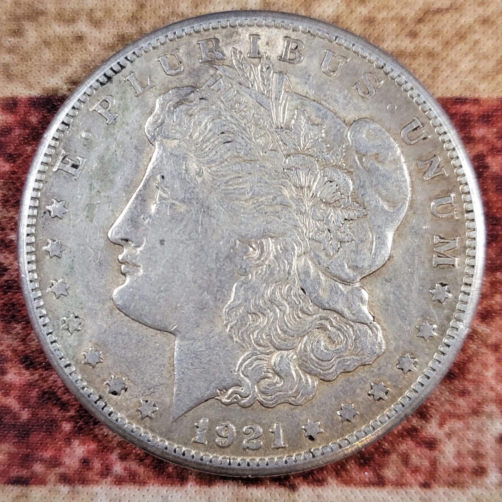 Nice Old Silver Morgan Dollar 1921-S (1 of 2)