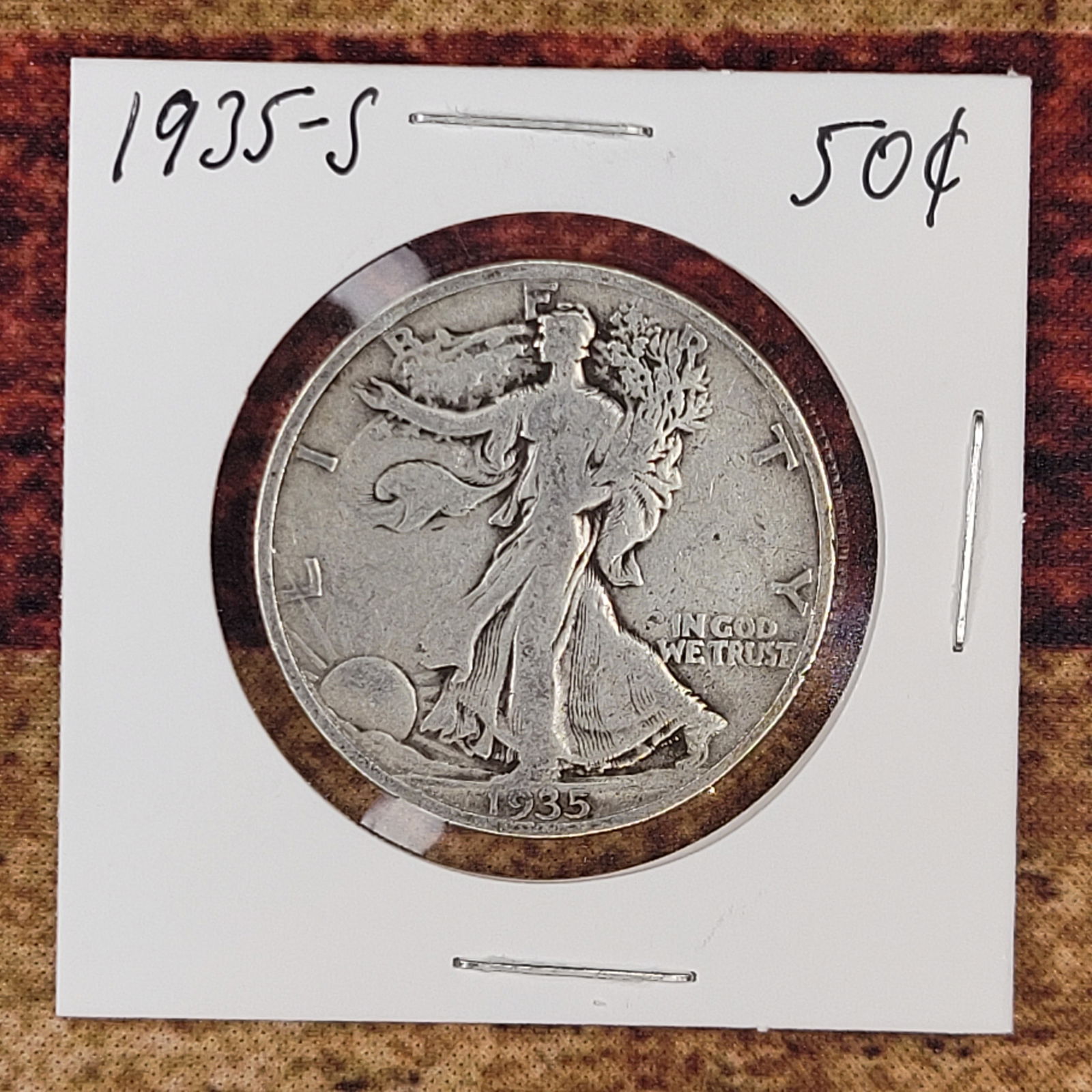Very Nice Silver Liberty Half Dollar 1935-S (1 of 2)