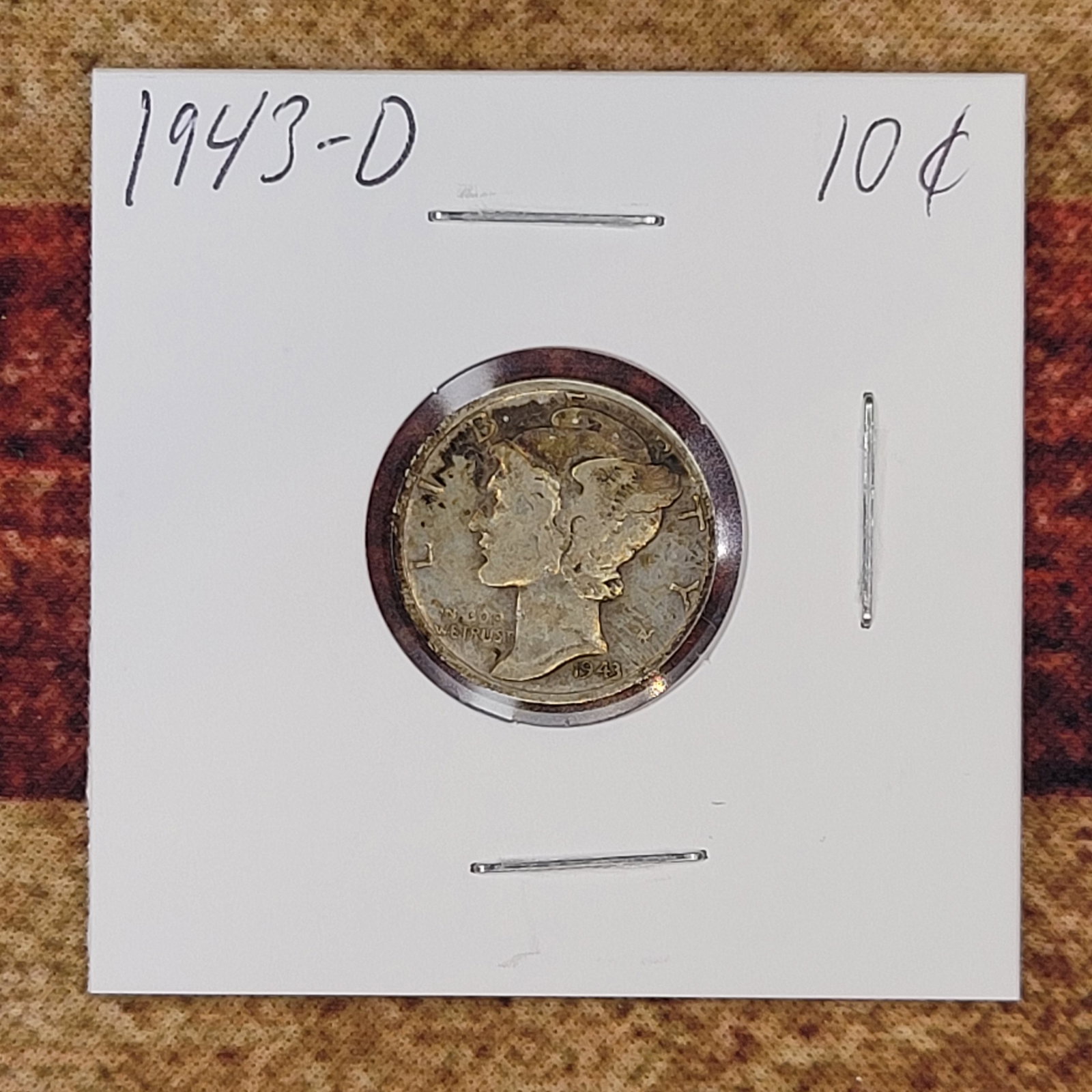 Beautiful Silver Mercury Dime 1943-D: Beautiful Silver Mercury Dime 1943-DSee Pics for DetailsShipping with USPS. We combine shipping for multiple lots.