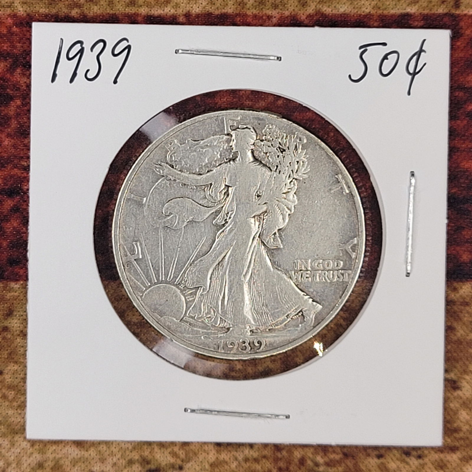 Very Nice Silver Liberty Half Dollar 1939 (1 of 2)