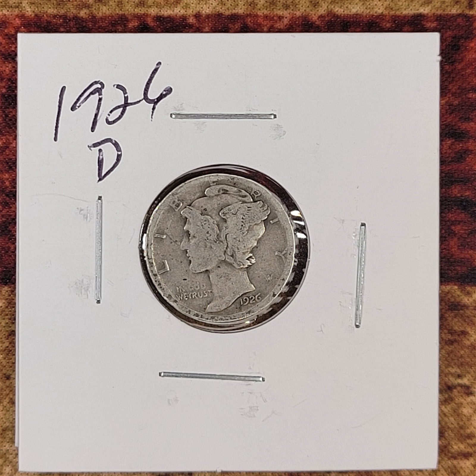 Nice Old Silver Mercury Dime 1926-D (1 of 2)
