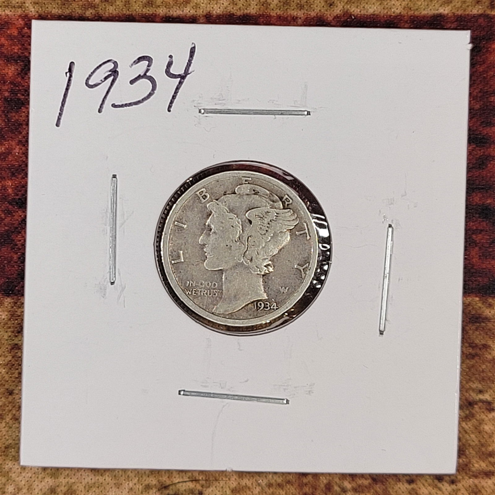 Very Nice Silver Mercury Dime 1934 (1 of 2)
