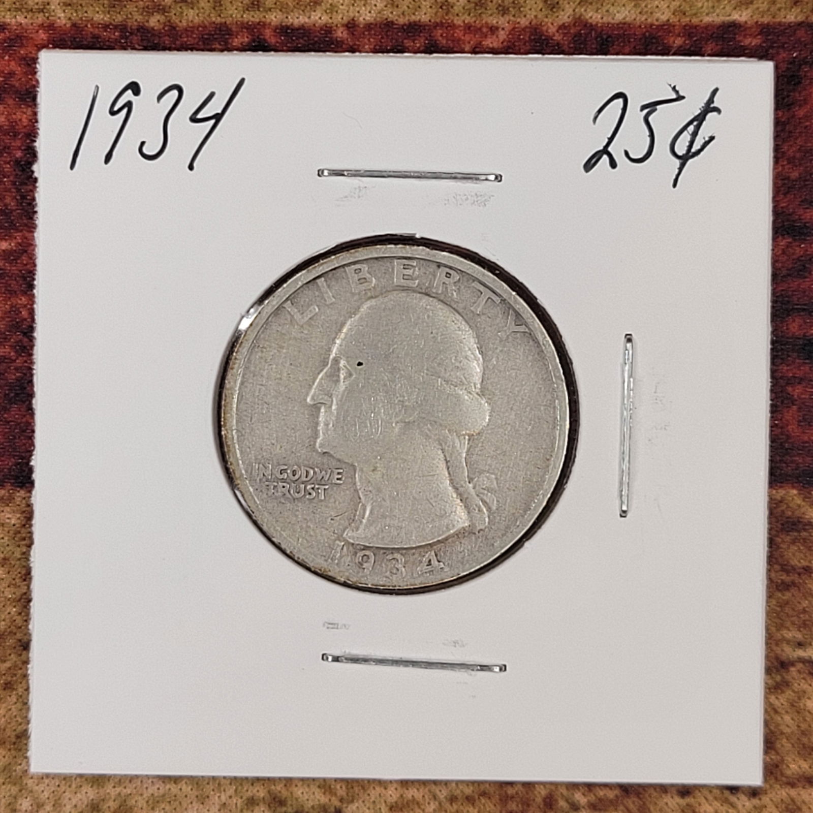 Very Nice Silver Washington Quarter 1934 (1 of 2)