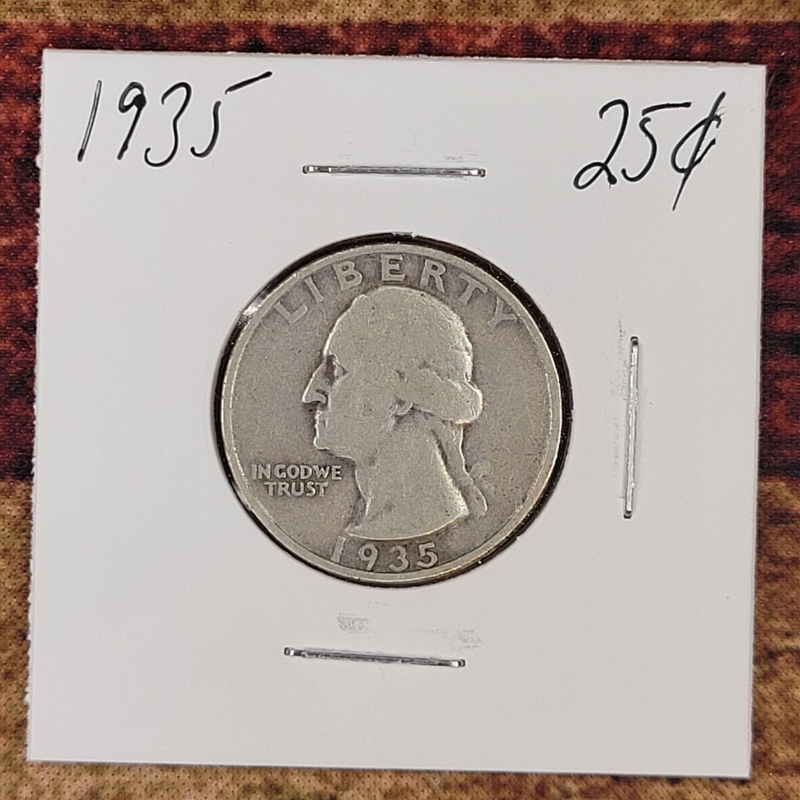 Very Nice Silver Washington Quarter 1935: Very Nice Silver Washington Quarter 1935See Pics for DetailsShipping with USPS. We combine shipping for multiple lots.