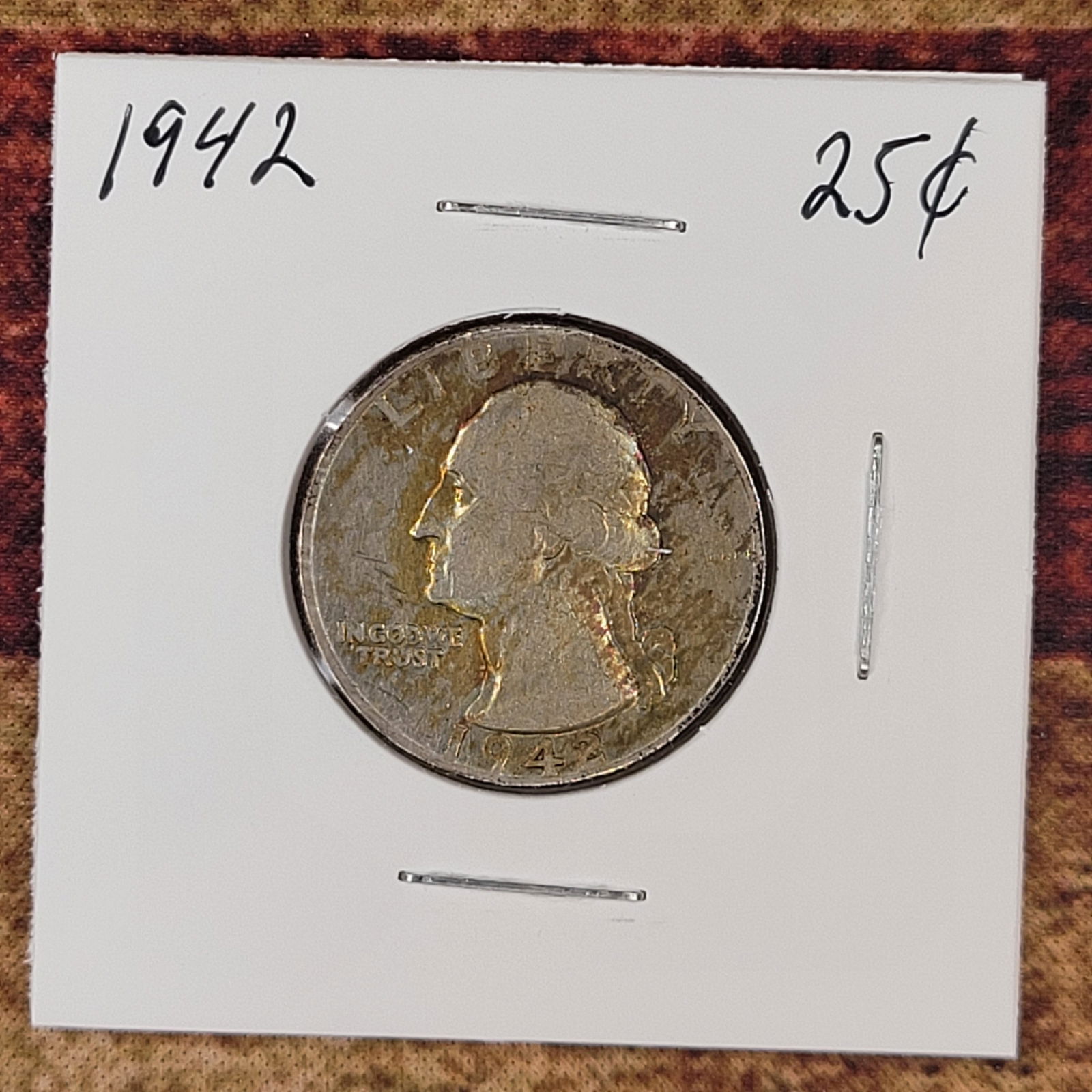 Very Nice Silver Washington Quarter 1942: Very Nice Silver Washington Quarter 1942See Pics for DetailsShipping with USPS. We combine shipping for multiple lots.