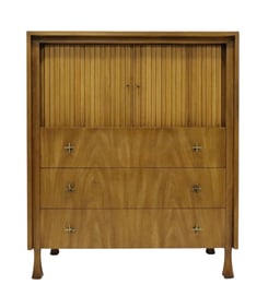 John Stuart for Widdicomb Chest of Drawers with Tambour Doors