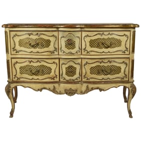 Italian Rococo Style Painted Commode