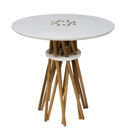 Mid Century Side Table in Style of Larry Laske