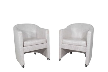 Pair of Club Chairs by Preview Furniture Company