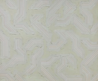 Hiroshi Murata, Acrylic on Canvas, dtd. 1973, 50.25" x 60.25"