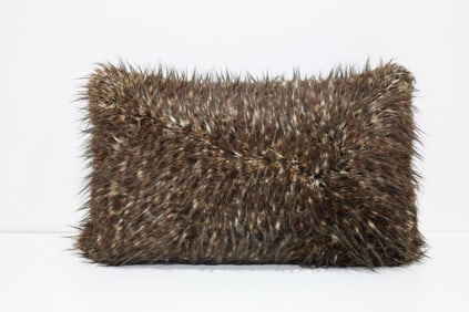 Large Rectangular Faux Fur Pillow