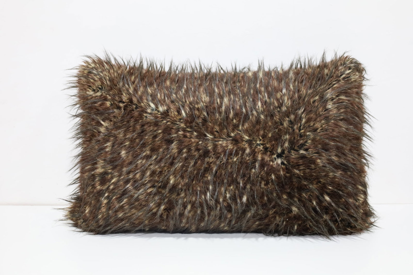 Large Rectangular Faux Fur Pillow: Great for bedding or sofa