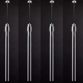 Angelo Mangiarotti  Style Plexi Pendant Lamps