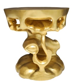Scala Luxury Gold Leaf Truffle Trunk Table