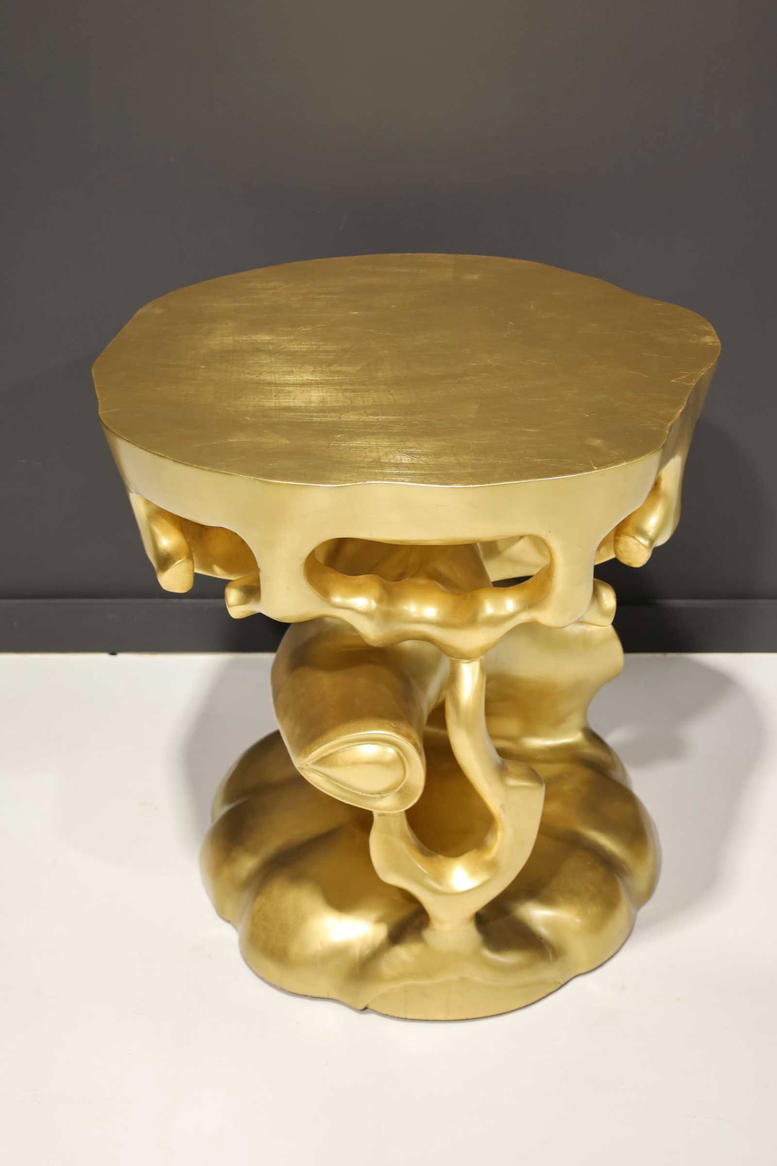 Scala Luxury Gold Leaf Truffle Trunk Table - 2