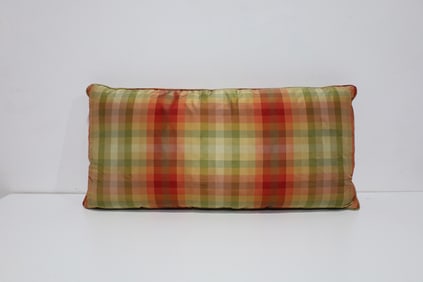 Large Plaid Pillow in Multiple Colors