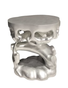Scala Luxury Silver Leaf Truffle Trunk Side Table
