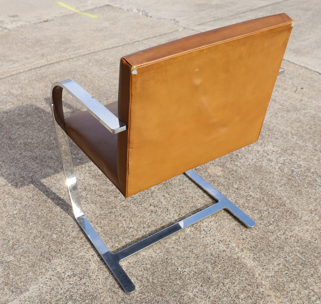 Set of 8 Brno Chairs by Mies van der Rohe for Knoll in Leather - 5