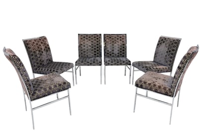 Milo Baughman for Dillingham Set of Six Dining Chairs