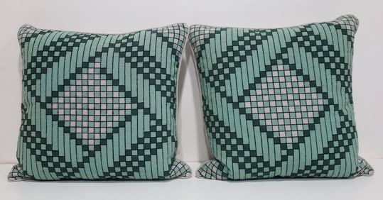 Raymond Evergreen Cushions by Jonathan Saunders