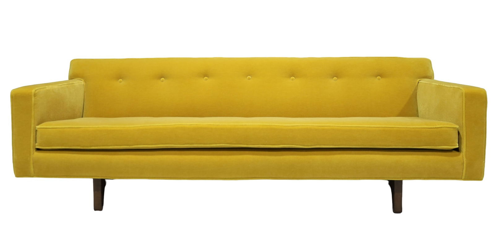 Edward Wormley for Dunbar Bracket Back Sofa in Maharam Mohair (1 of 10)