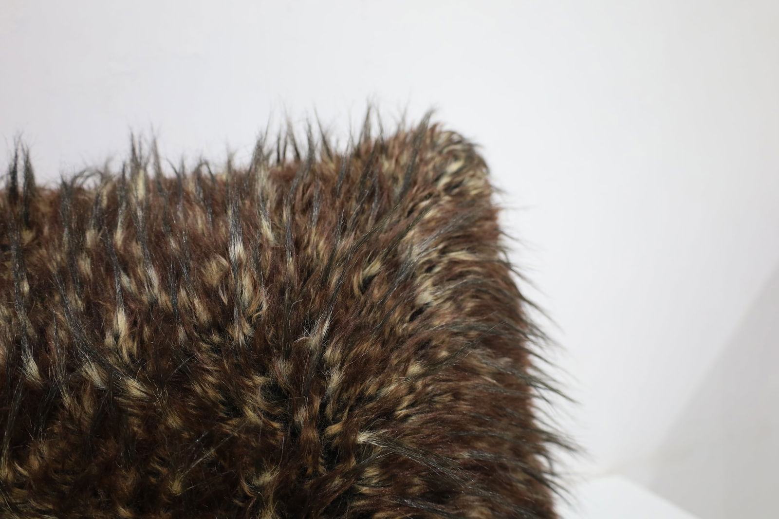 Large Rectangular Faux Fur Pillow - 3