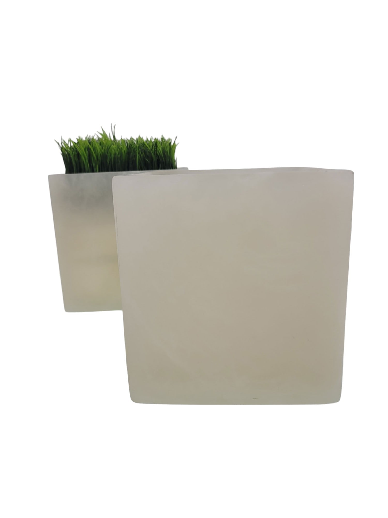 Martha Sturdy Vessels: Pair of Martha Sturdy vessels in white