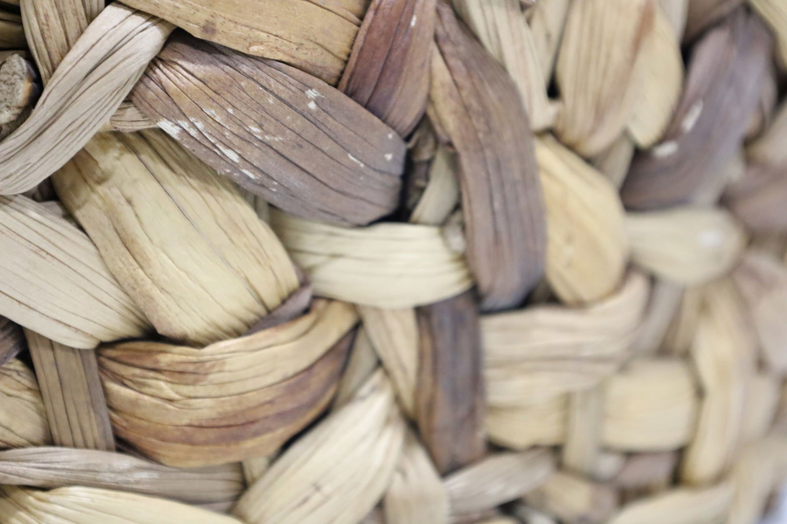 Large Woven Basket with Tin Insert - 3