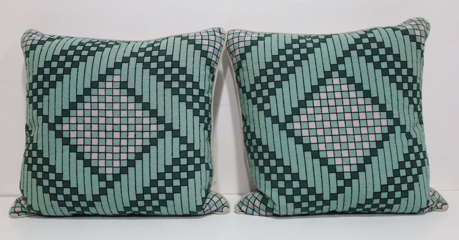 Raymond Evergreen Cushions by Jonathan Saunders: For The Rug Company
