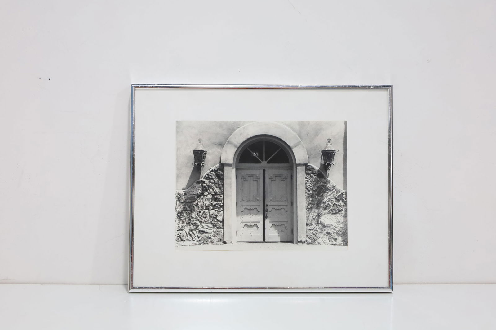 Photo of Church: Framed photo of church.