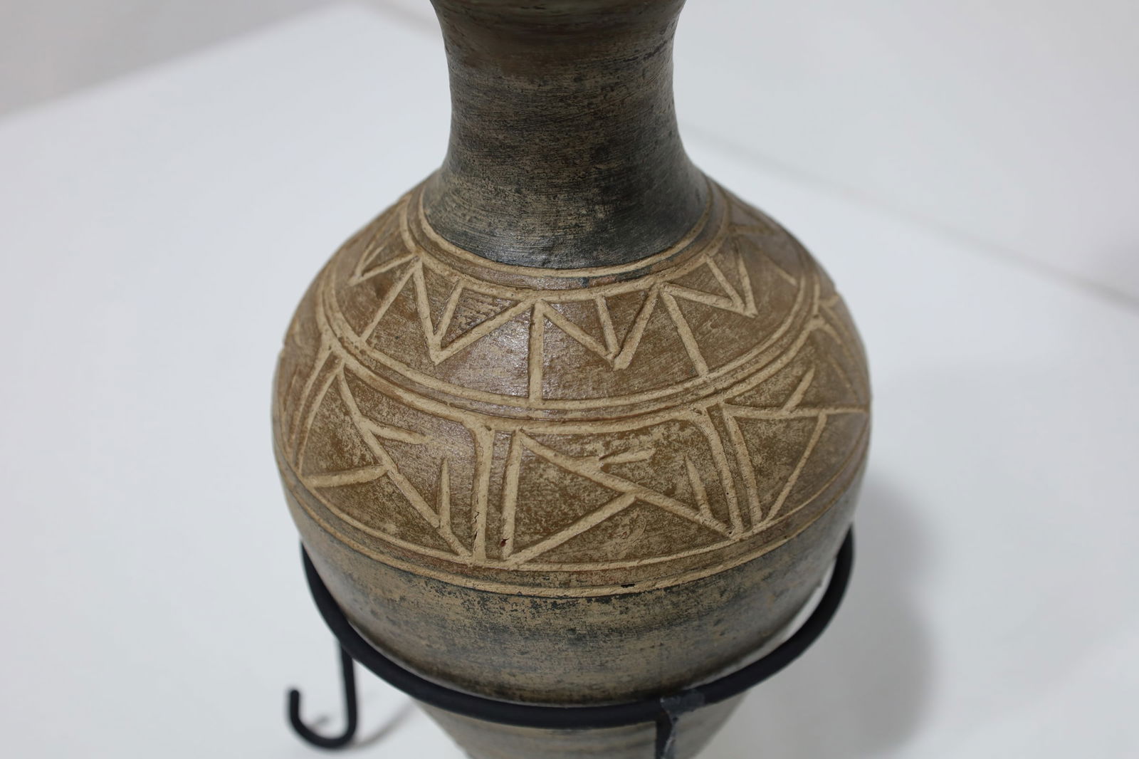 Small Ceramic Vase on Stand - 3