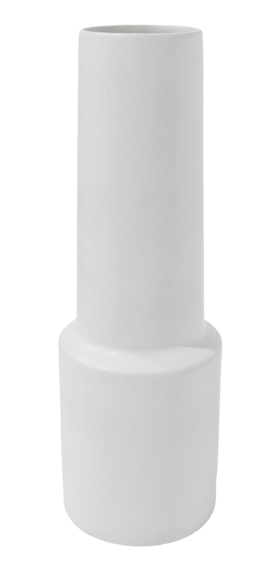 Tall West German Ceramic Vase in White (1 of 5)