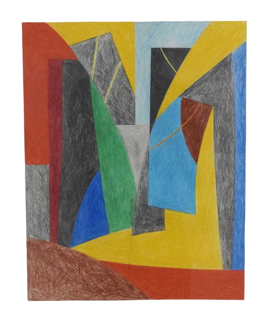 Robert Yucikas, b. 1944, Colored Pencil on Rives Paper, 1978 (1 of 8)