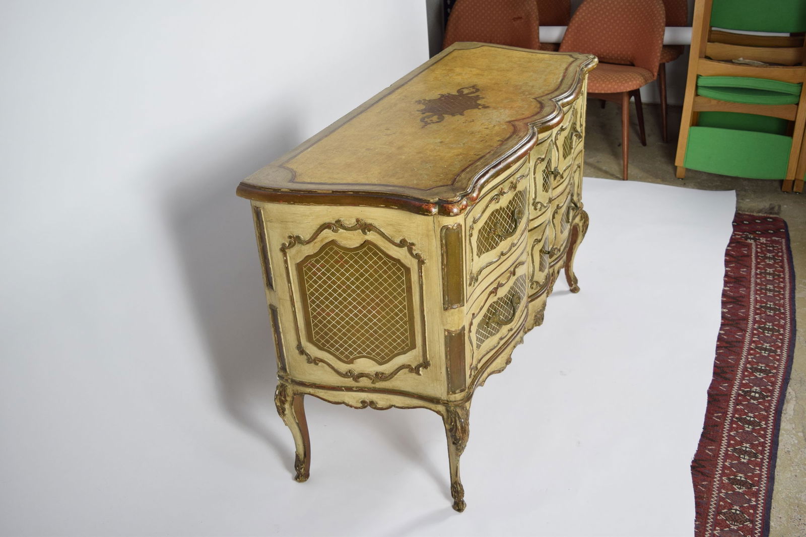 Italian Rococo Style Painted Commode - 4