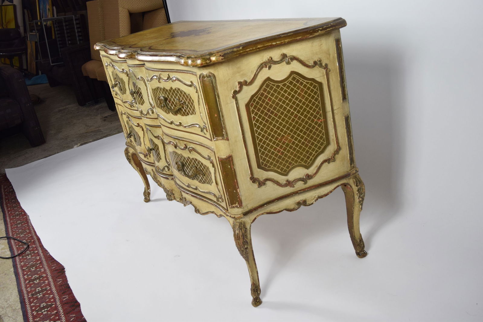 Italian Rococo Style Painted Commode - 5