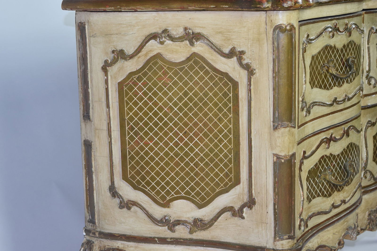 Italian Rococo Style Painted Commode - 7