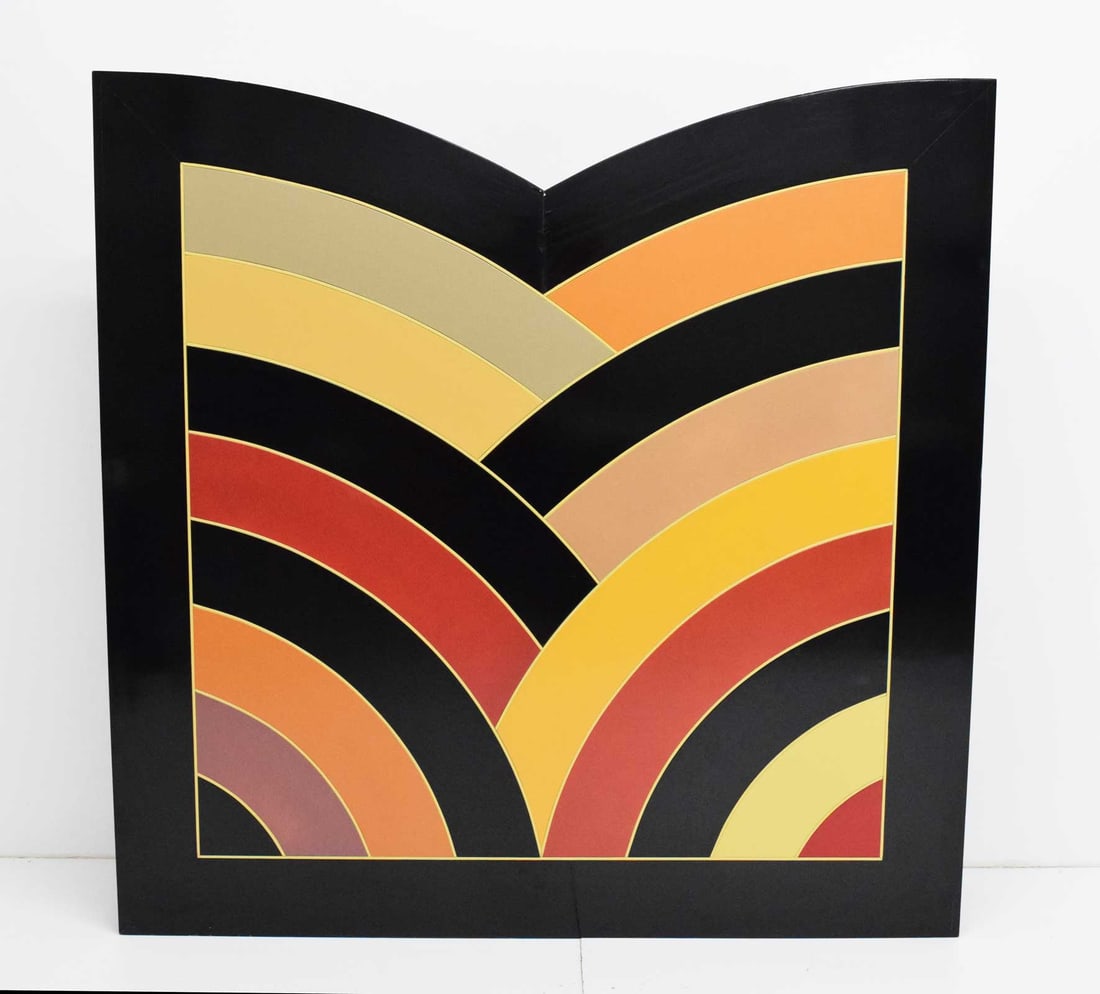 Large Frank Stella Attributed Painting on Board - 16