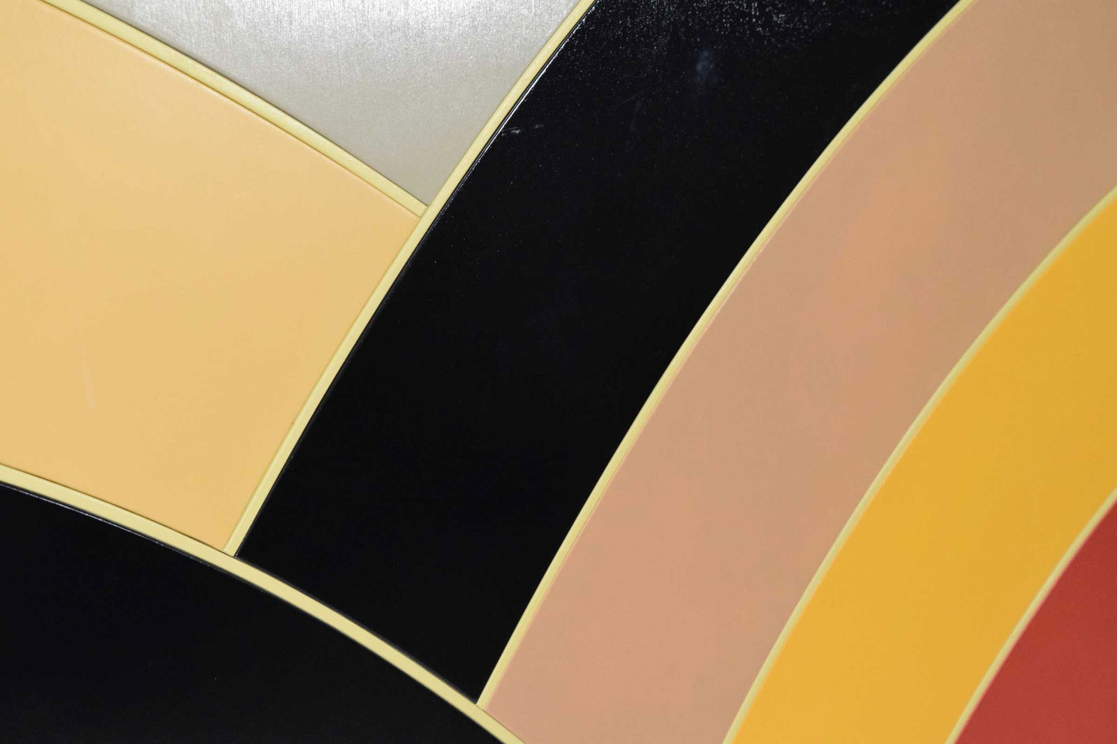 Large Frank Stella Attributed Painting on Board - 4