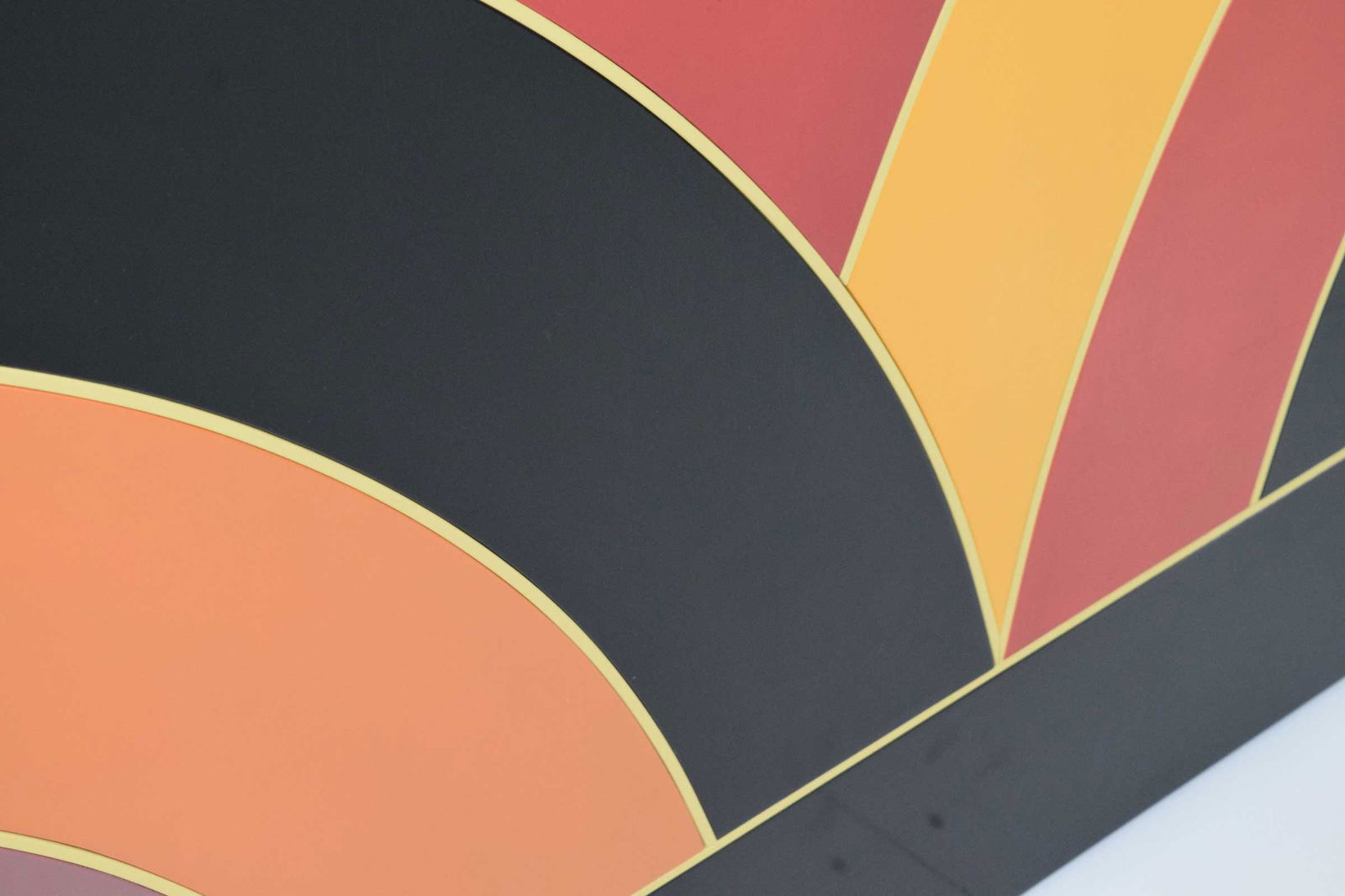 Large Frank Stella Attributed Painting on Board - 5