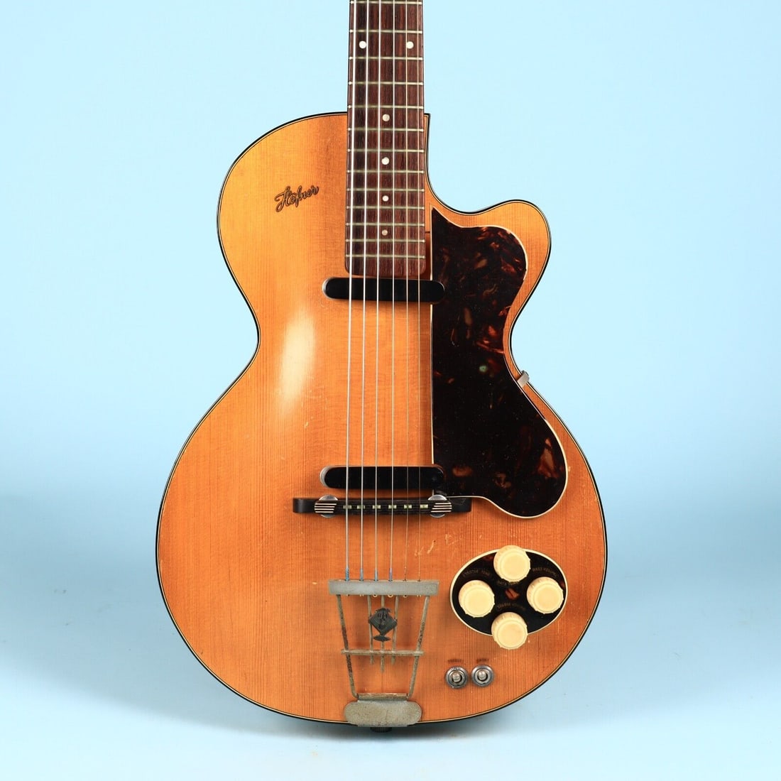58 Hofner Club 50 Germany Model 127 Natural Electro-Acoustic Hollow Body Archtop (1 of 20)