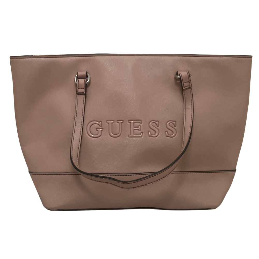 Guess Pink Faux Leather Tote: Guess Pink Faux Leather Tote