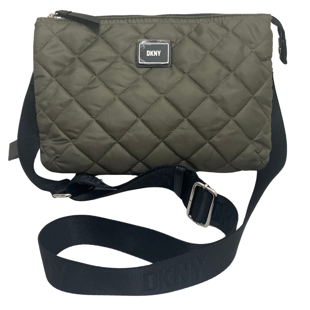 Dkny Maya Green Tarp Crossbody Bag: DKNY Maya Green Tarp Crossbody Bag