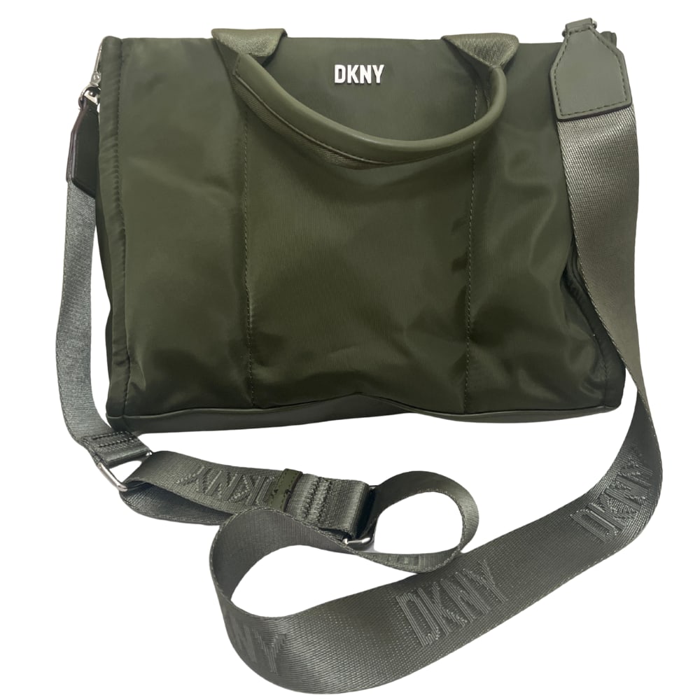 Dkny Green Canvas Tote