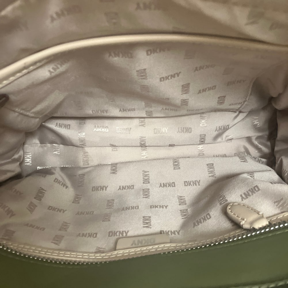 Dkny Green Canvas Tote - 4