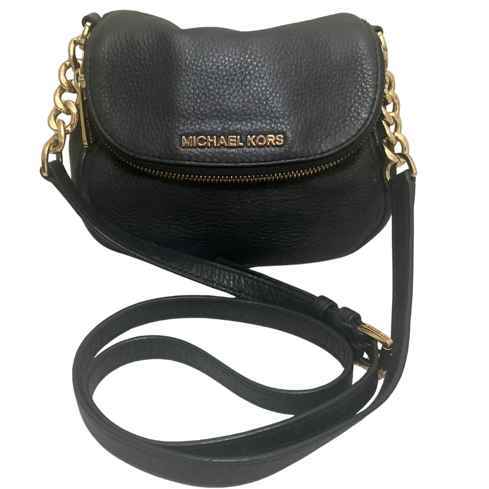 Michael Kors Black Leather Crossbody Bag (1 of 9)