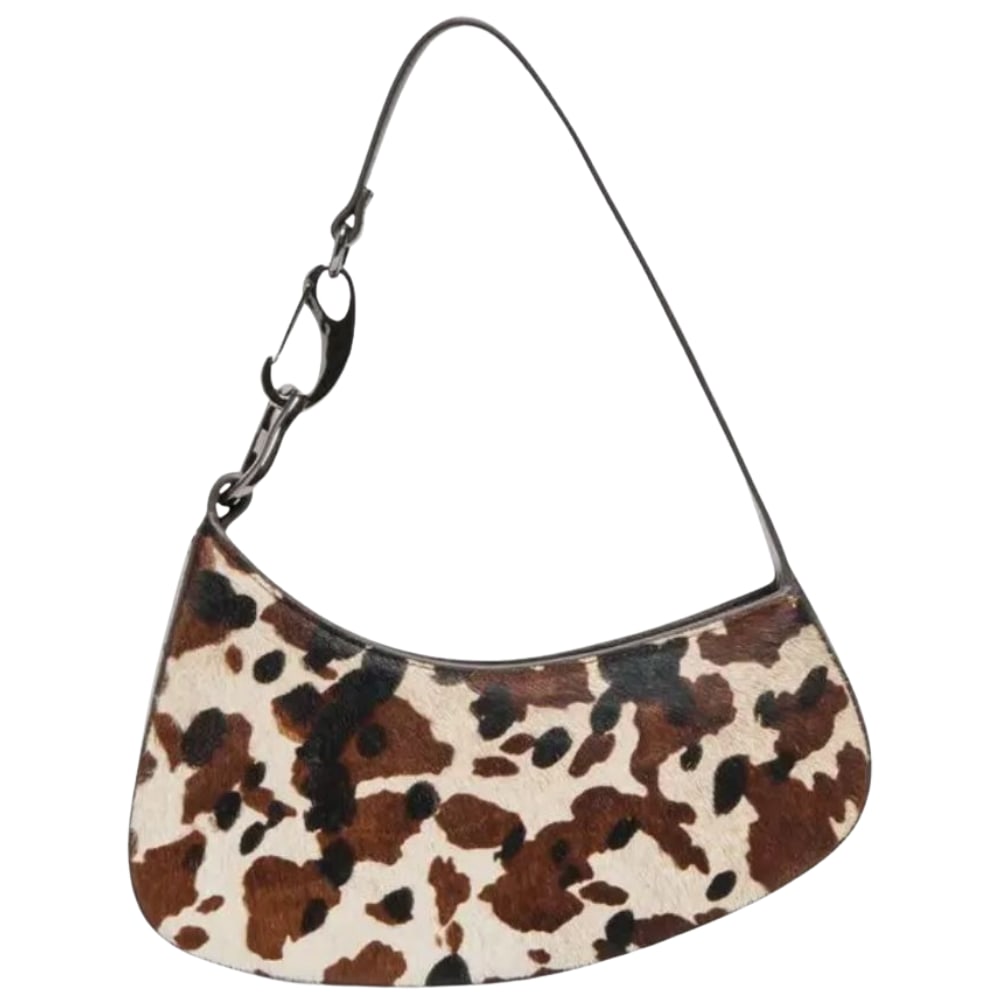 Dolce Vita Brown Calf Leather Shoulder Bag: Dolce Vita Brown Calf Leather Shoulder Bag