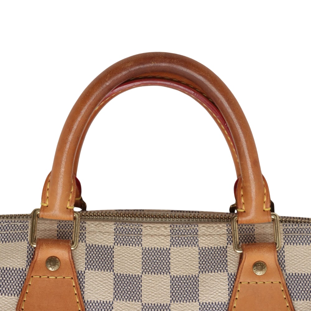 Louis Vuitton Speedy 30 White / Blue Damier Azur Canvas Handbag - 3