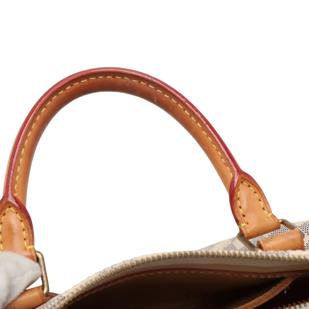 Louis Vuitton Speedy 30 White / Blue Damier Azur Canvas Handbag - 4