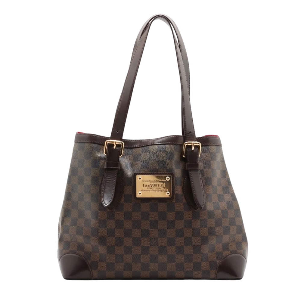 Louis Vuitton Hampstead Mm Brown Damier Ebene Canvas Shoulder Bag: Louis Vuitton Hampstead MM Brown Damier Ebene Canvas Shoulder Bag