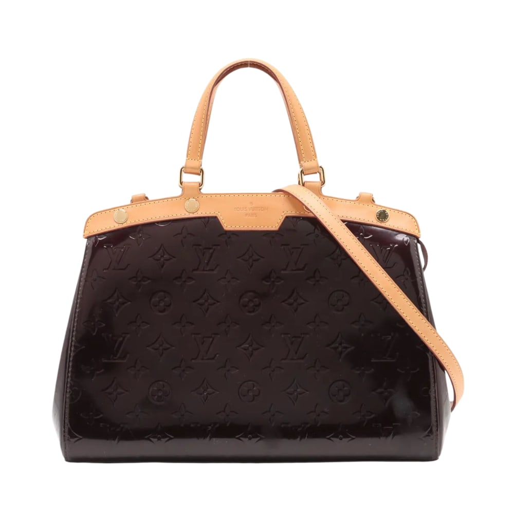 Louis Vuitton Blair Mm Brown Monogram Vernis Shoulder Bag: Louis Vuitton Blair MM Brown Monogram Vernis Shoulder Bag